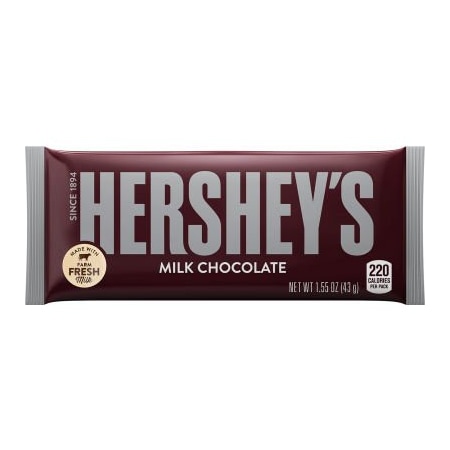 Green Rabbit Holdings HERSHEY'S Milk Chocolate Bar, 1.55 oz, 36 Count 20900350